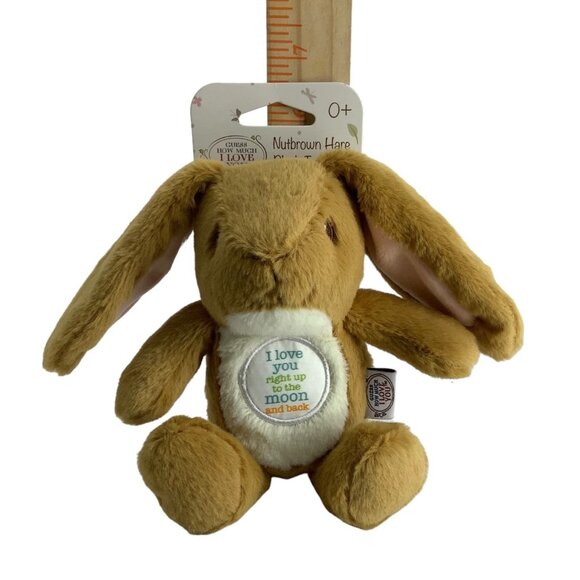 Guess How Much I Love You to the Moon and Back Hare Bunny Plush Embroidered Eyes - Picture 1 of 8